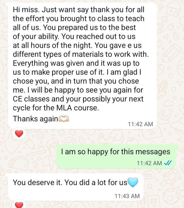 Program experience